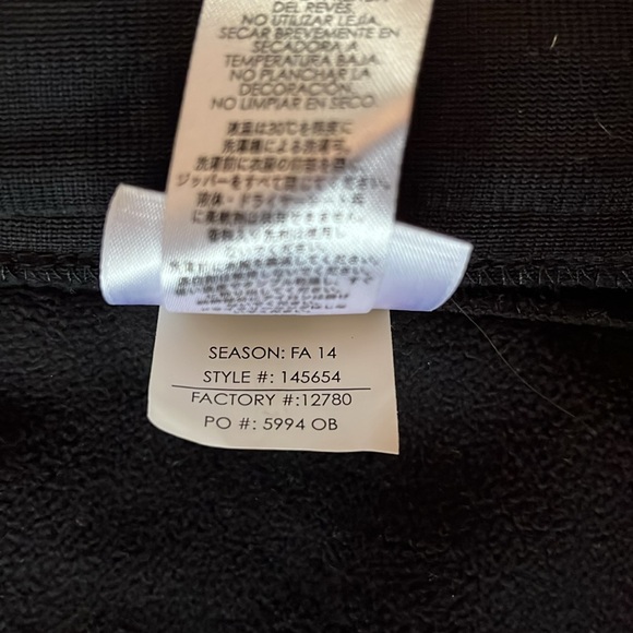 Spyder KIDS XL CORE Sweater/Jacket, XL BOYS, waffle knit and velour. Black w red - Picture 9 of 11